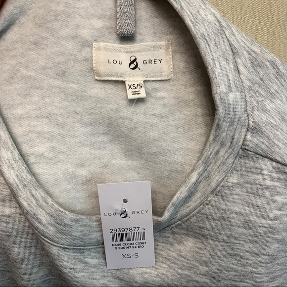 Lou & Grey Signaturesoft Plush Poncho Top Grey XS/S - Picture 7 of 8